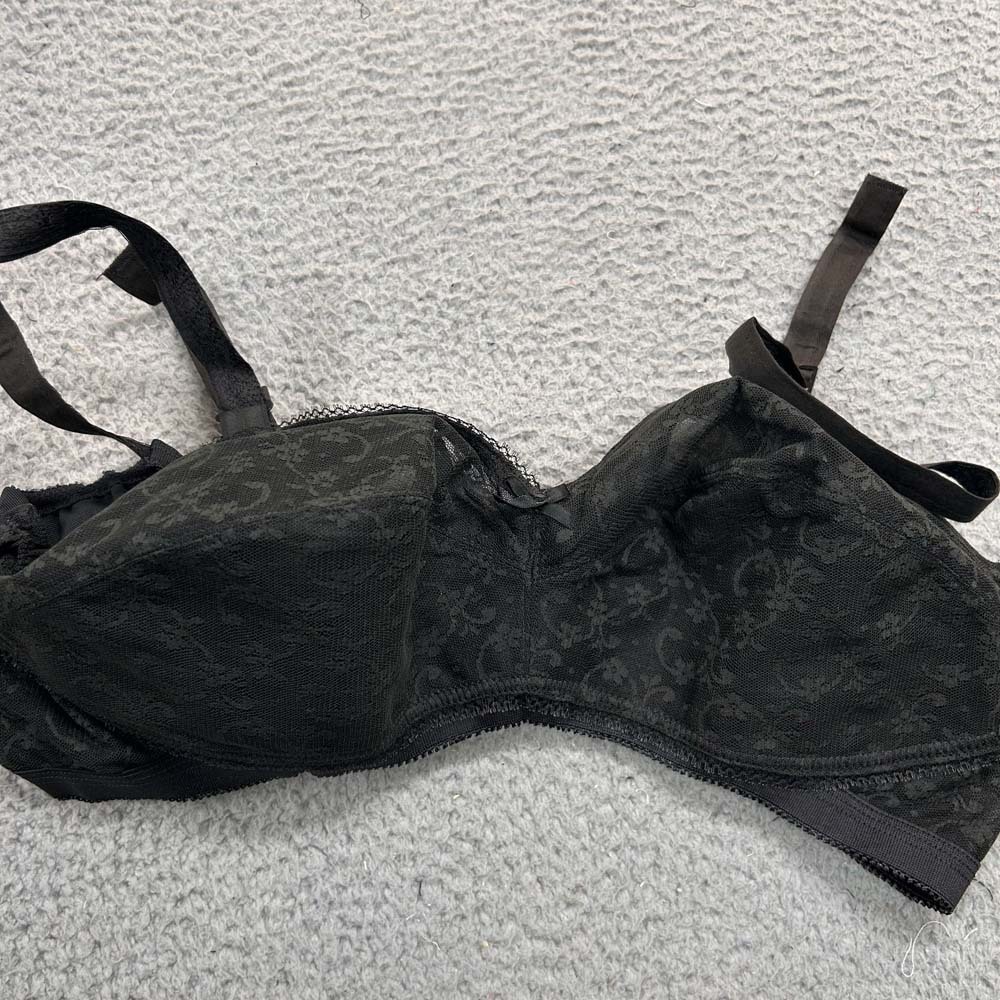 VTG Norvell Bra 40E Full Coverage 574  Soft Cup Cone Floral Lace NWOT NOS
